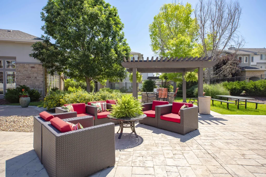 Bell Stonegate Outdoor patio with grills